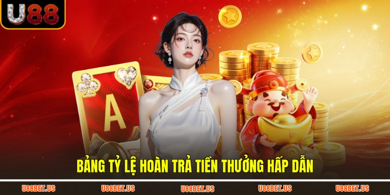 Bảng tỷ lệ hoàn trả tiền thưởng hấp dẫn