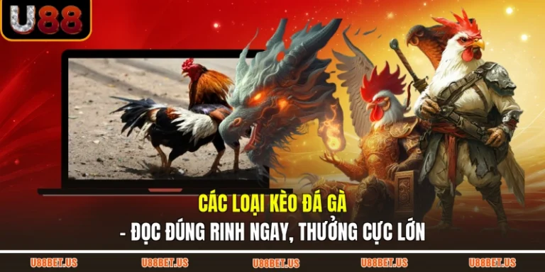 Các loại kèo đá gà - đọc đúng rinh ngay, thưởng cực lớn