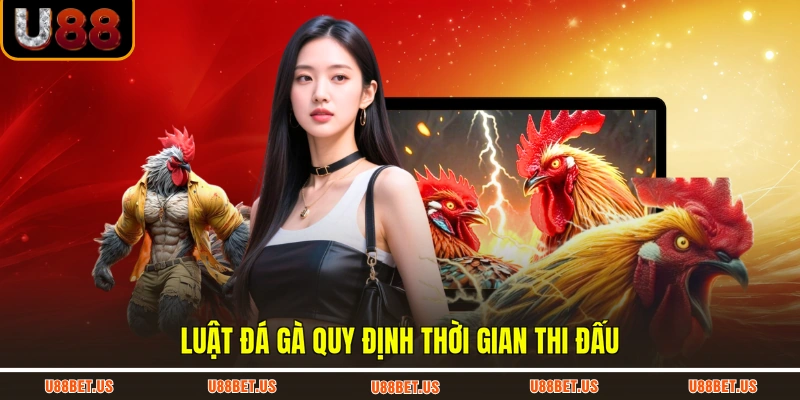 Luật đá gà quy định thời gian thi đấu