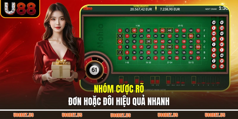 Nhóm cược rõ đơn hoặc đôi hiệu quả nhanh