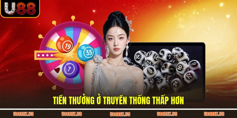 Tiền thưởng ở truyền thống thấp hơn